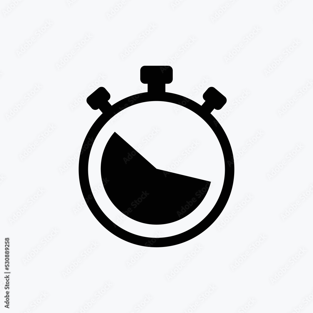 Stopwatch Icon Design Vector Template Illustration Stopwatch Icon Design Vector Template Illustration
