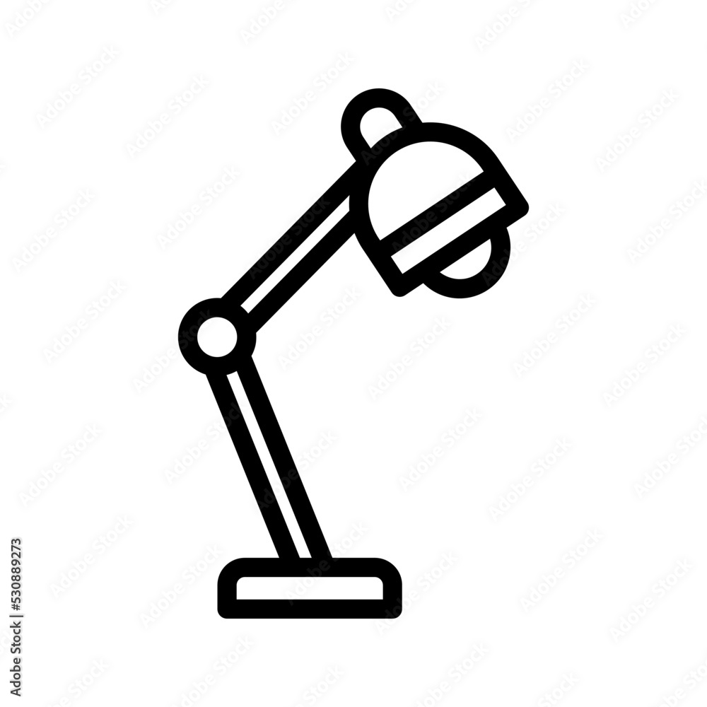 Desk lamp icon. lighting sign. vector illustration Desk lamp icon. lighting sign. vector illustration