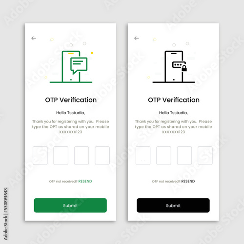 Security verified protection secure ptp screen for mobile apps template banner page ui