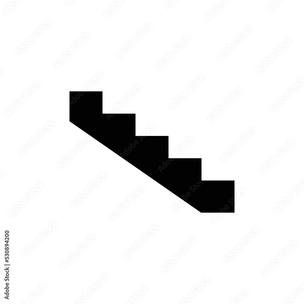 Up stair Icon Design Vector Template Illustration