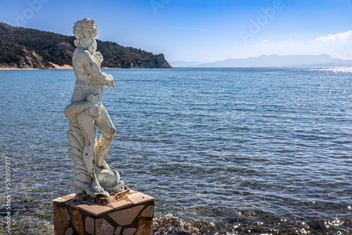 The small quiet island of Erikousa near Corfu island photo