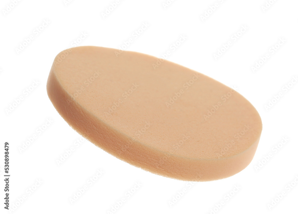 Beauty blender, powder puff, cosmetic makeup applicator sponge tools isolated on white Beauty blender, powder puff, cosmetic makeup applicator sponge tools isolated on white