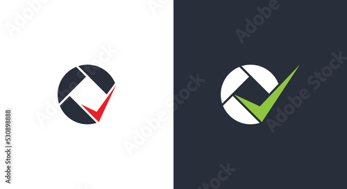 Shutter Check Logo Concept symbol sign icon Design Element. Best Photography, Photographer, Camera, Photography  Logotype. Vector illustration template