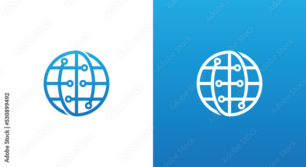 Global Tech Logo Concept sign icon symbol Element Design. Technology Logotype. Vector illustration template Global Tech Logo Concept sign icon symbol Element Design. Technology Logotype. Vector illustration template