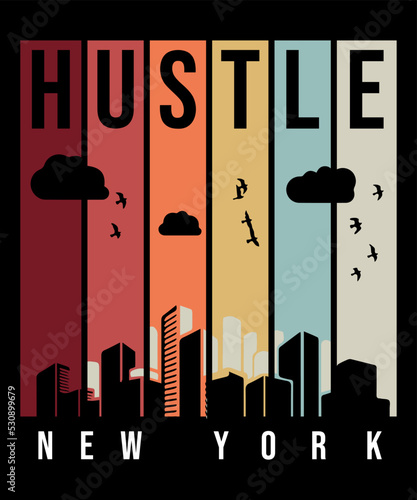 hustle vintage vector