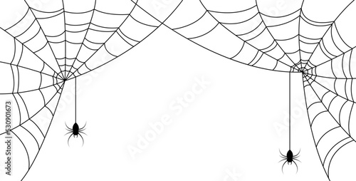 Fotografia Scary spider web background