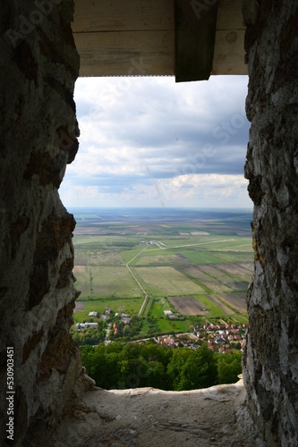 view of the valley from a high fortress