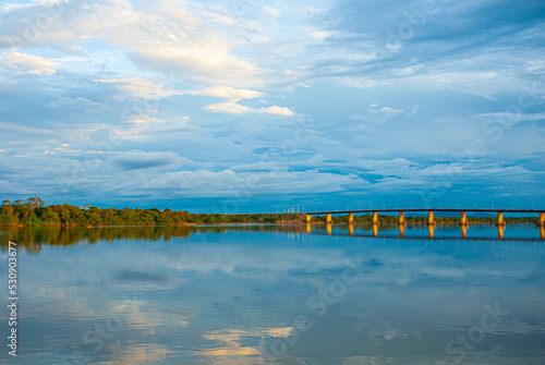 bridge over the river at Boa Vista, Rio Branco River, Roraima