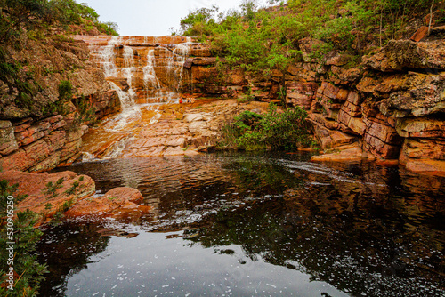 Riachinho Waterfall, Vila do Capao (Caeté-Açu), Chapada Diamantina, Bahia, Brazil