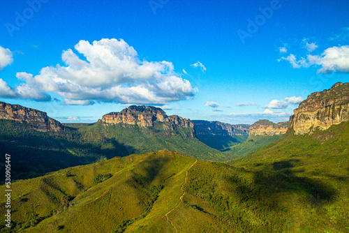 Landscapes of Chapada Diamantina, Vale do Pati valley view, Trekking, Brazil