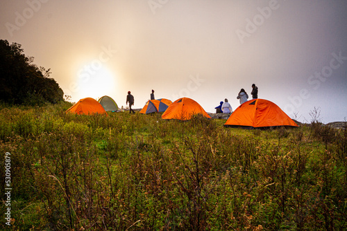 Camping at  at Serra da Mantiqueira Mountains, Brazil
