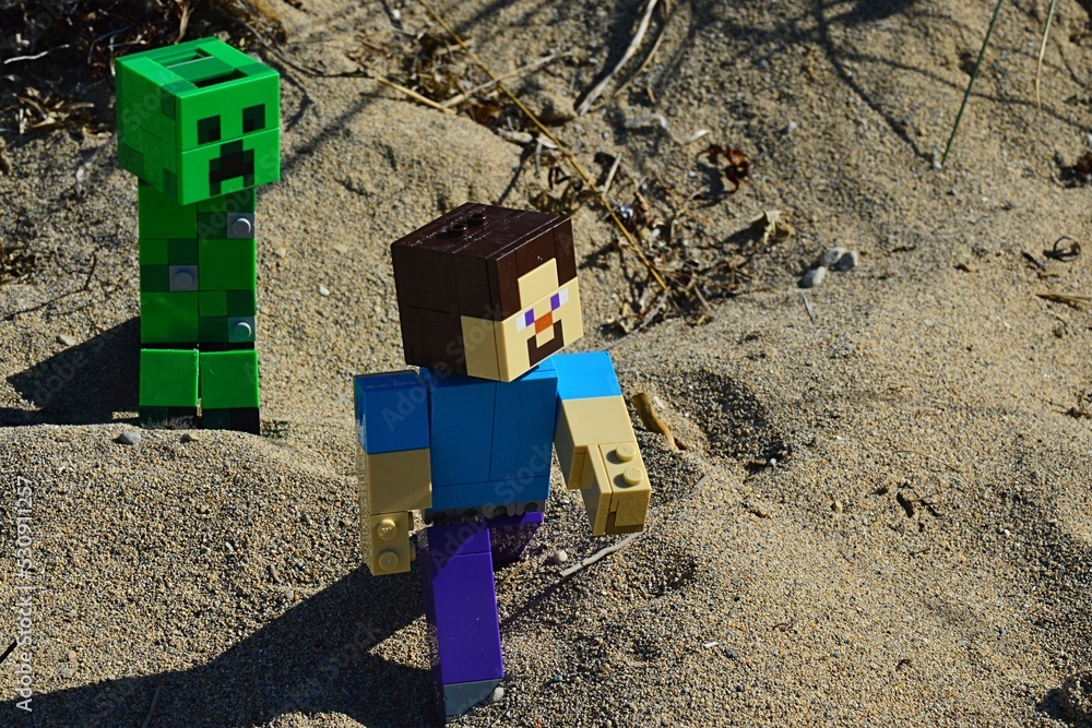 Lego minecraft big discount figures