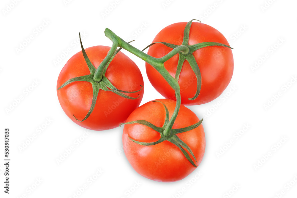 Fresh raw tomato on a white isolated background Fresh raw tomato on a white isolated background