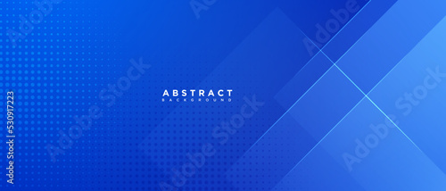 Modern abstract gradient soft blue long banner background