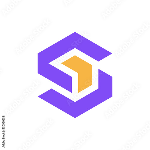 Letter S arrow modern creative logo design