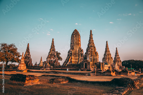 Wat Chaiwatthanaram ruin temple in Ayutthaya  Thailand