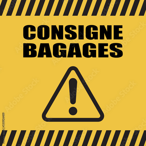 Logo consigne bagages.