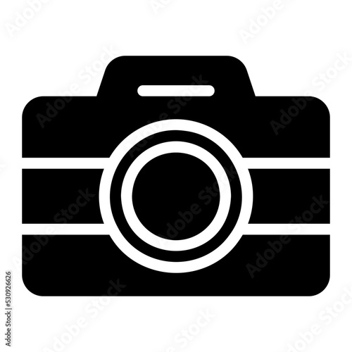 photo camera glyph icon