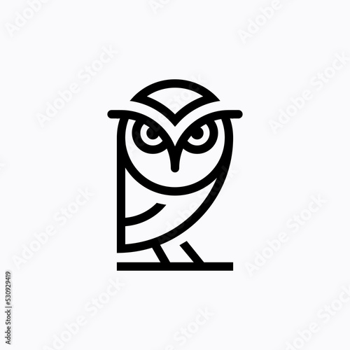 Owl logo design concept