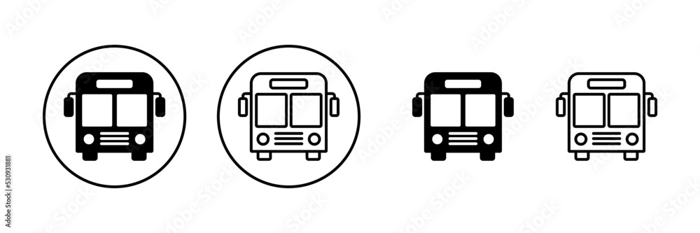 Bus icon vector. bus sign and symbol Bus icon vector. bus sign and symbol