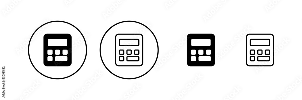 Calculator icon vector. Accounting calculator sign and symbol. Calculator icon vector. Accounting calculator sign and symbol.