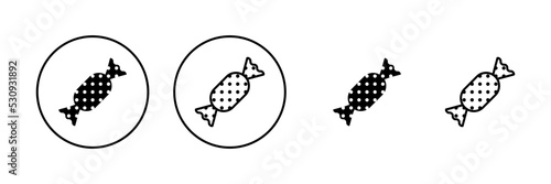 Candy icon vector. candy sign and symbol.