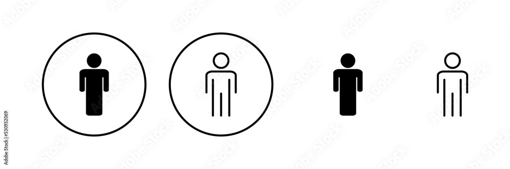 Man icon vector. male sign and symbol. human symbol Man icon vector. male sign and symbol. human symbol
