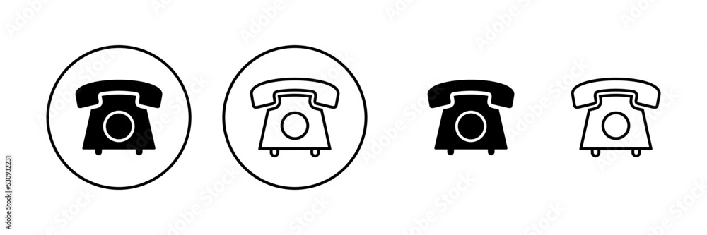 Telephone icon vector. phone sign and symbol Telephone icon vector. phone sign and symbol