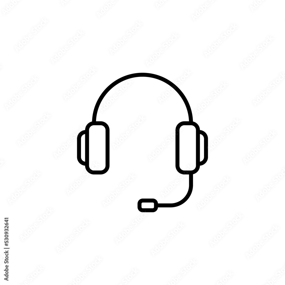 Headphone icon vector for web and mobile app. headphone sign and symbol Headphone icon vector for web and mobile app. headphone sign and symbol