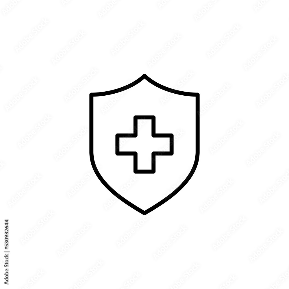 Health insurance icon vector for web and mobile app. Insurance document sign and symbol Health insurance icon vector for web and mobile app. Insurance document sign and symbol