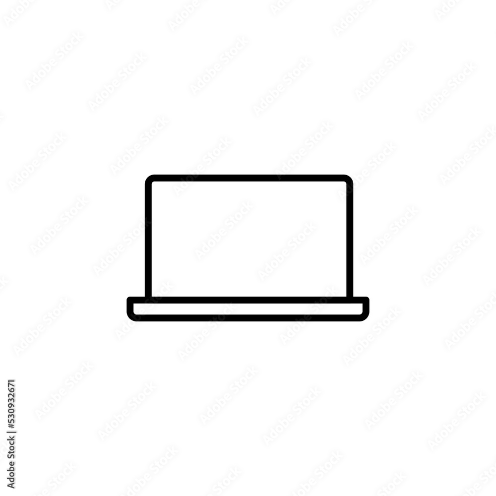 Laptop icon for web and mobile app. computer sign and symbol Laptop icon for web and mobile app. computer sign and symbol