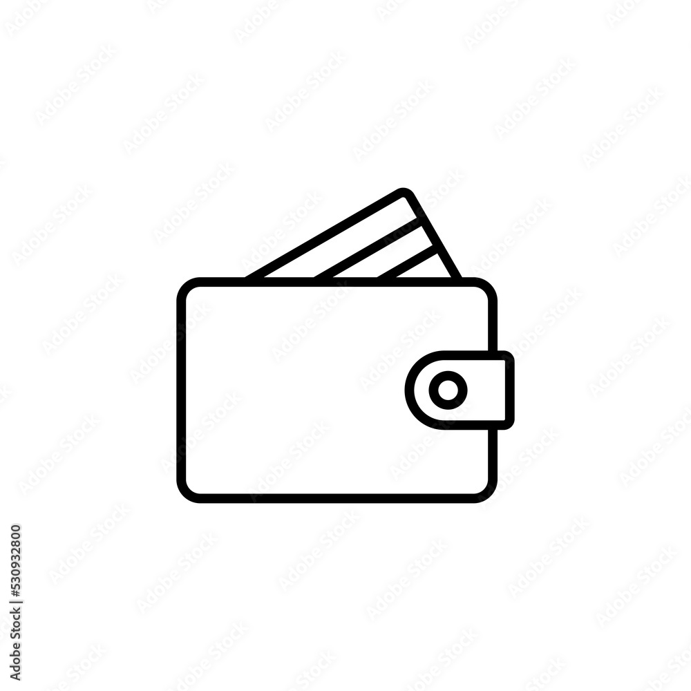 Wallet icon for web and mobile app. wallet sign and symbol Wallet icon for web and mobile app. wallet sign and symbol