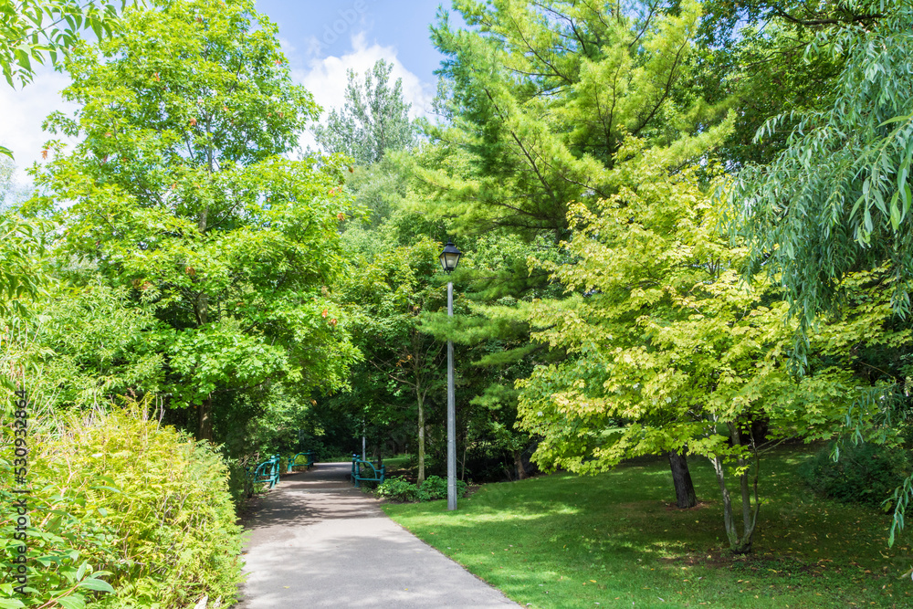 Mill pond park in Richmond Hill, Ontario, Canada