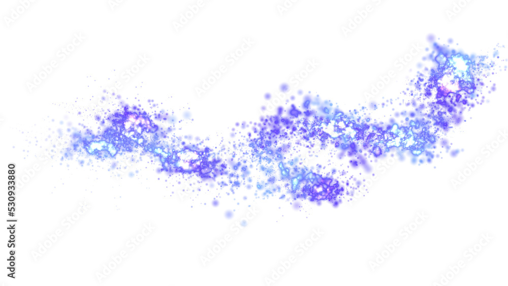Isolated cosmic blue purple and white abstract overlay Isolated cosmic blue purple and white abstract overlay