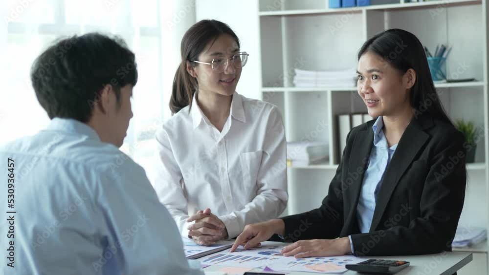 Business financial team work together in project brainstorm meeting. Cooperate teamwork, strategy planning. Business financial team work together in project brainstorm meeting. Cooperate teamwork, strategy planning.