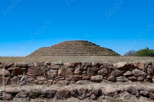 Ancient round pyramids Los Guachimontones, pre-Columbian archaeological site in the state of Jalisco, Mexico. photo