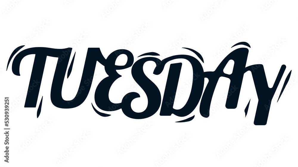 Fototapeta premium tuesday vector template