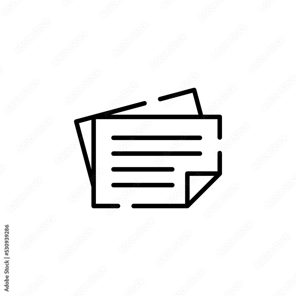 Notes, Notepad, Notebook, Memo Dotted Line Icon Vector Illustration Logo Template. Suitable For Many Purposes. Notes, Notepad, Notebook, Memo Dotted Line Icon Vector Illustration Logo Template. Suitable For Many Purposes.