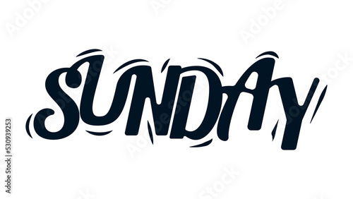 sunday vector template