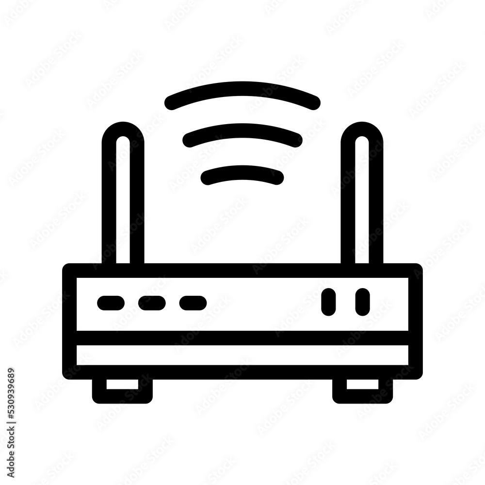 router line icon illustration vector graphic router line icon illustration vector graphic