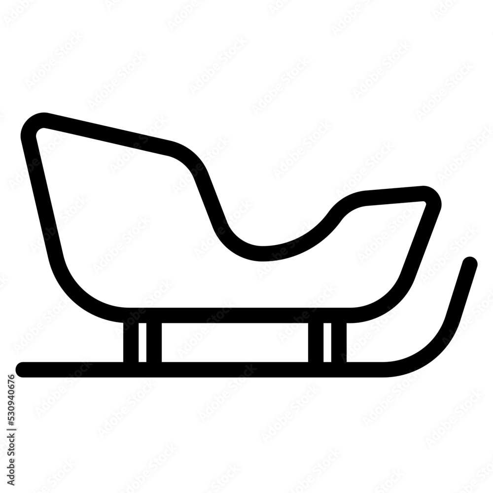 Sled, Christmas icons. Vector illustrations. Sled, Christmas icons. Vector illustrations.