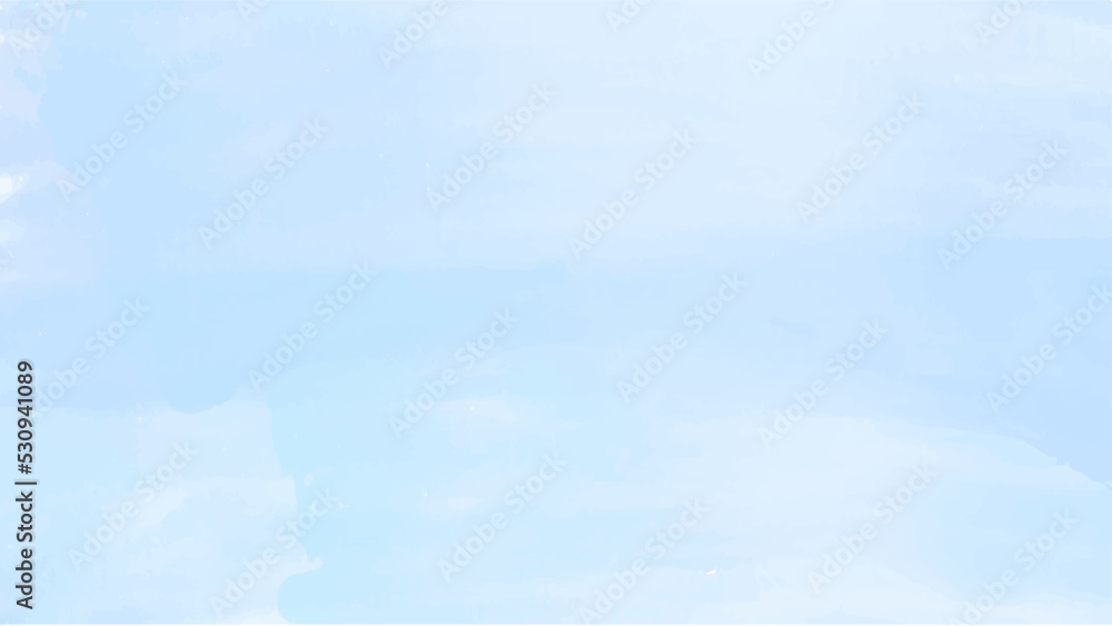 Fototapeta premium Blue watercolor background for your design, watercolor background concept, vector.