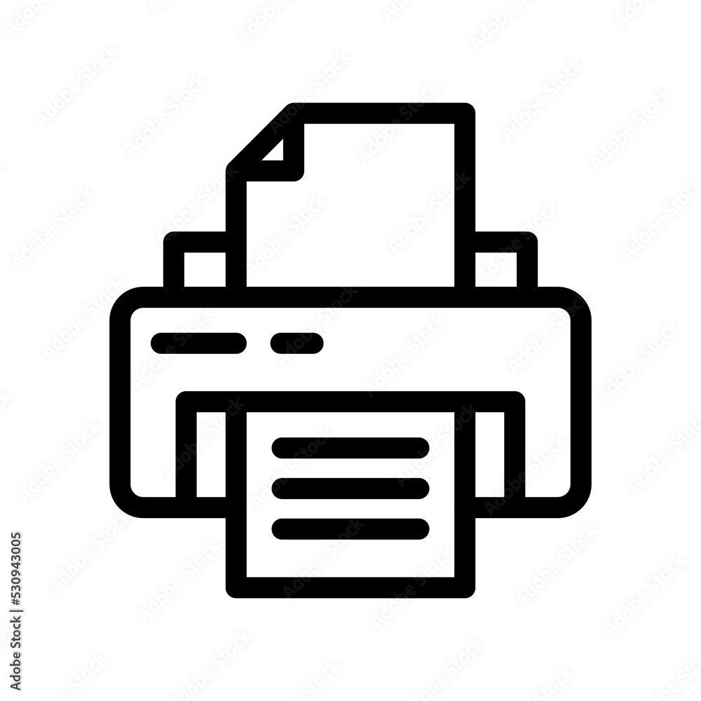 printer line icon illustration vector graphic printer line icon illustration vector graphic