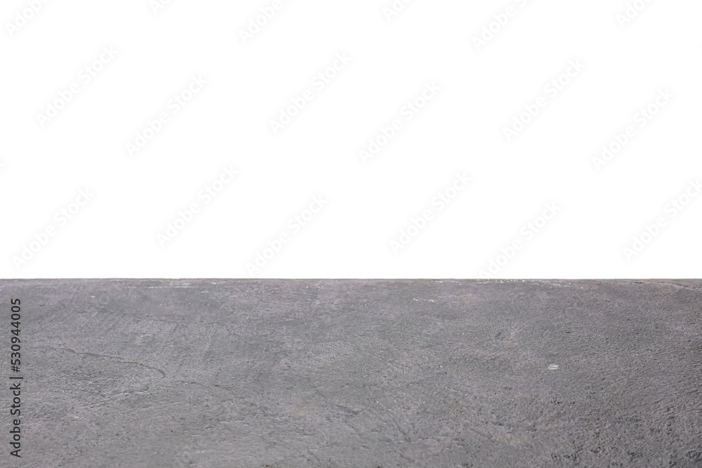 Fototapeta premium Empty dark stone surface on white background