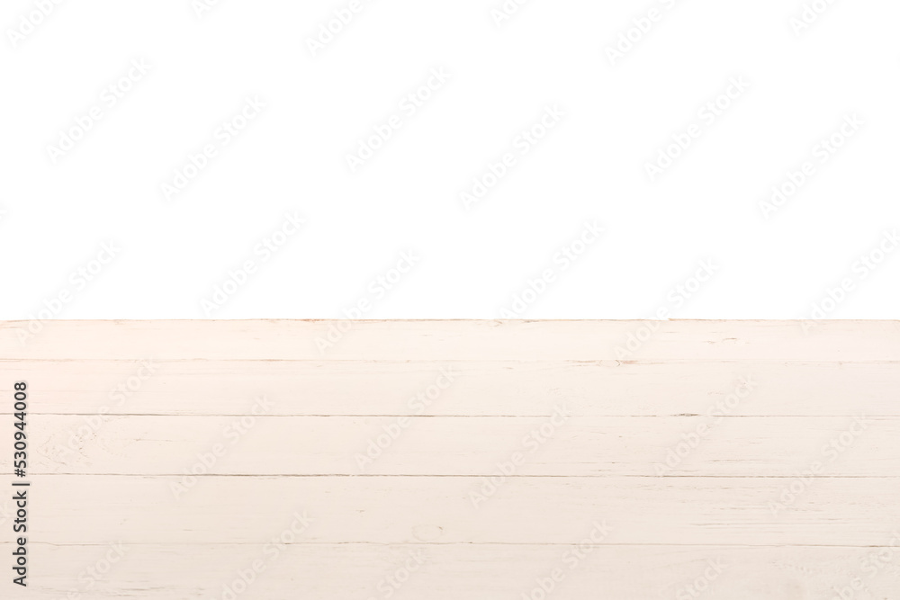 Light wooden surface on white background Light wooden surface on white background