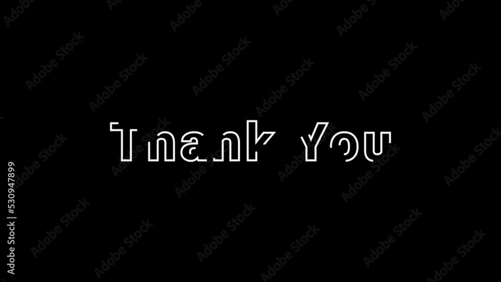 Motion Graphic Opening Thank You Motion Graphic Opening Thank You