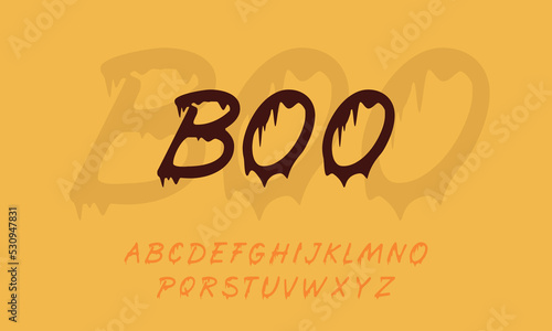 Boo Halloween Display Font