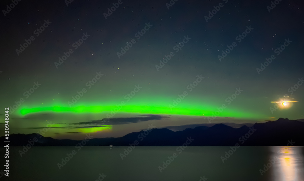 Northern Lights from the Alaskan Fjords - August 2022 Northern Lights from the Alaskan Fjords - August 2022