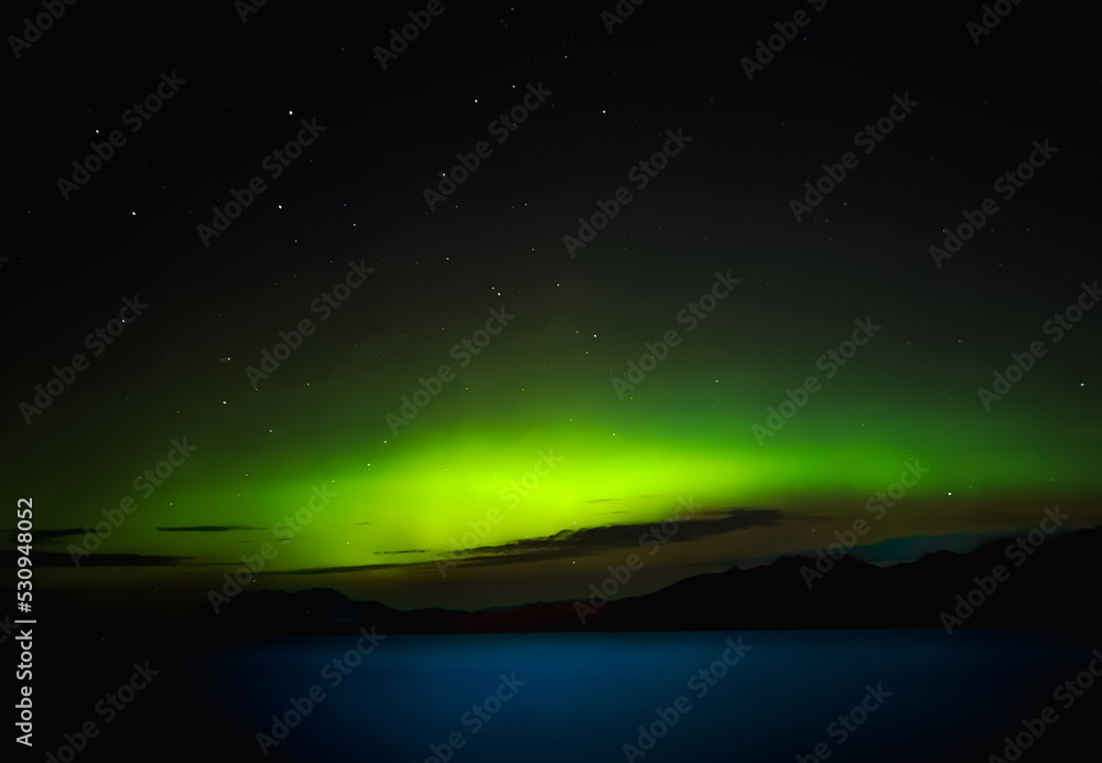 Northern Lights from the Alaskan Fjords - August 2022