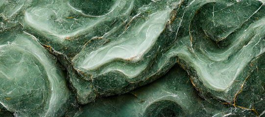 abstract green marble surface texture  background
